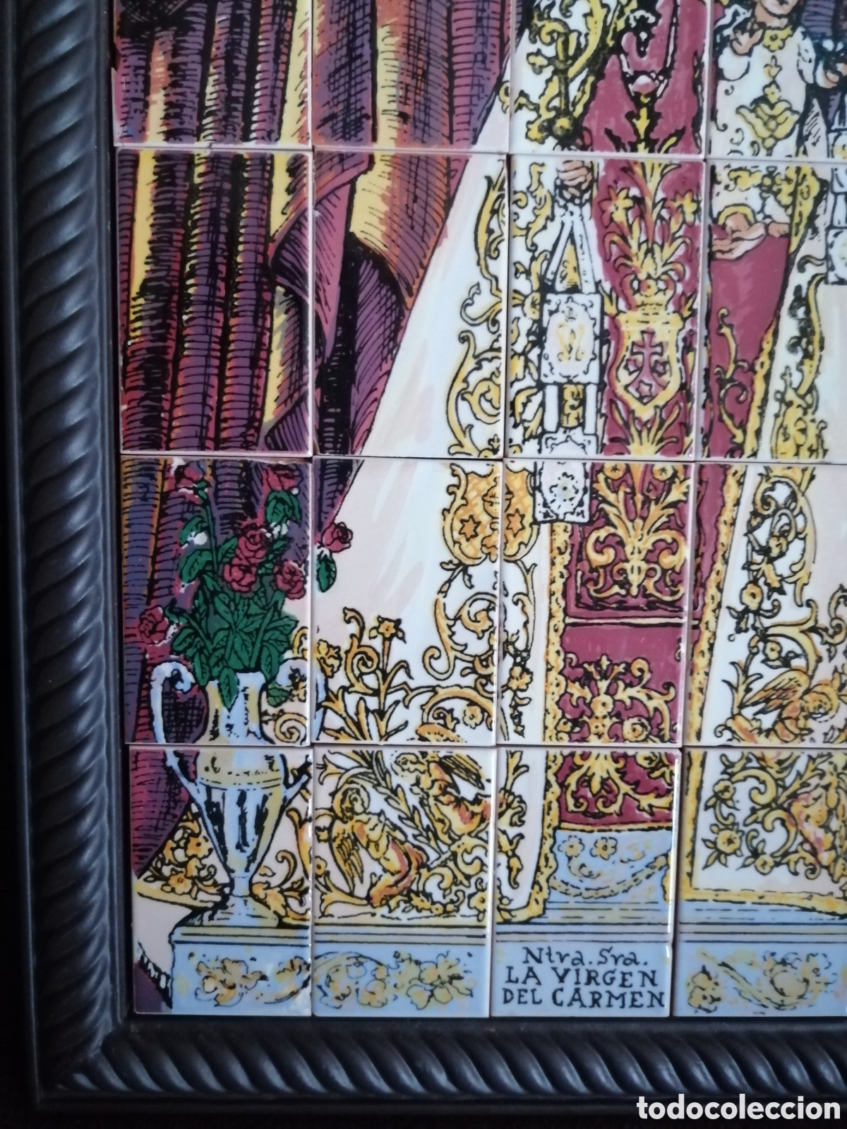 Otros objetos de arte: Cuadro Virgen del Carmen cer&aacute;mica - Foto 5