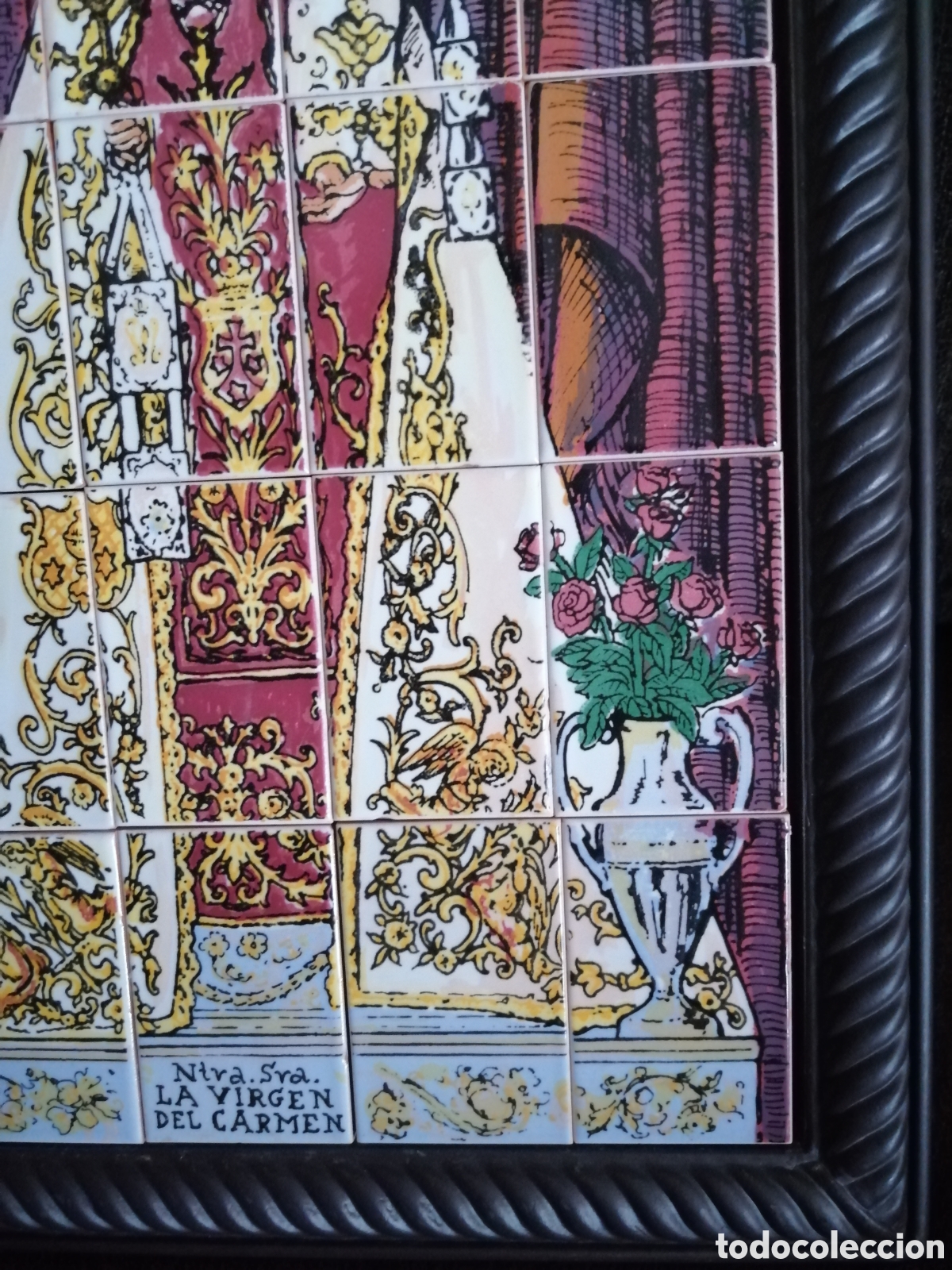 Otros objetos de arte: Cuadro Virgen del Carmen cer&aacute;mica - Foto 6