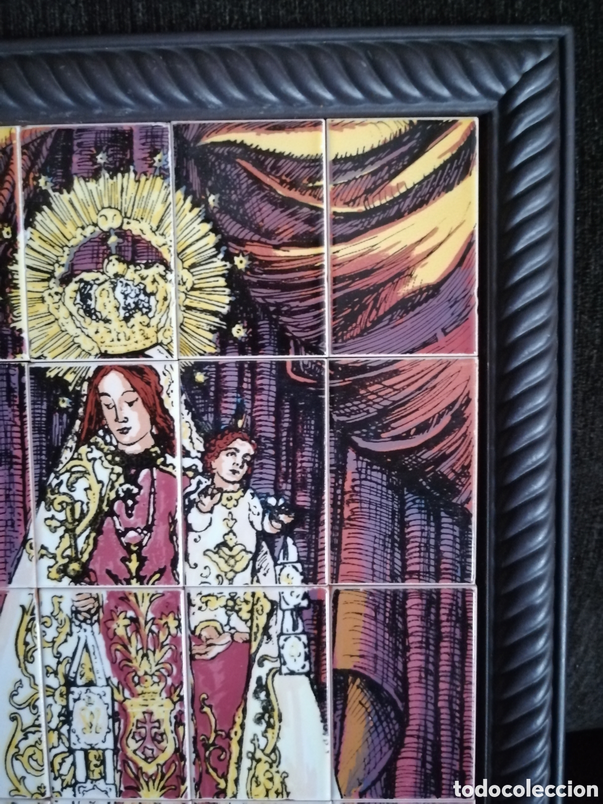 Otros objetos de arte: Cuadro Virgen del Carmen cer&aacute;mica - Foto 7