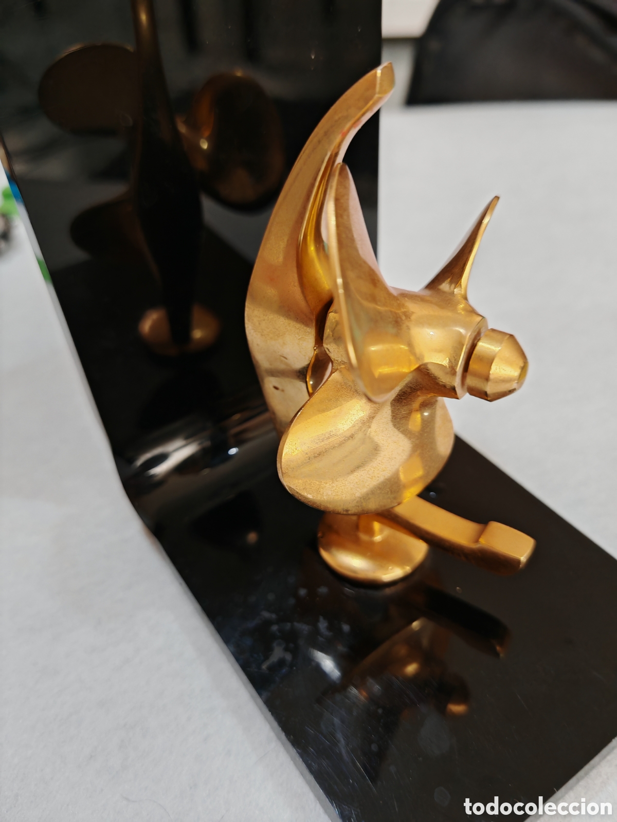 Otros objetos de arte: H&eacute;lice barco bronce y metraquilato - Foto 4