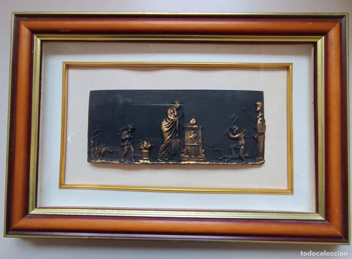 Otros objetos de arte: CUADRO ACRISTALADO CON MOTIVOS ROMANOS - Foto 1