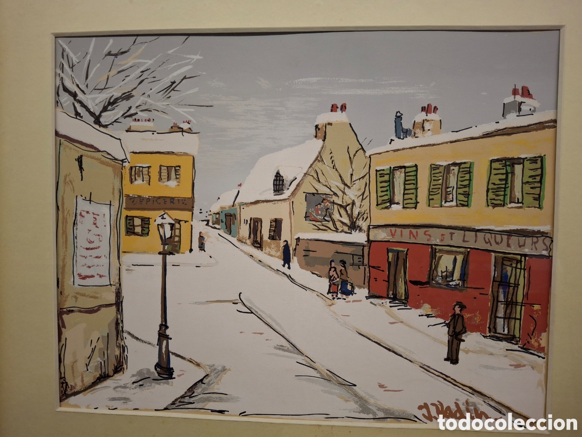 Otros objetos de arte: Cuadro firmado J. Vadin. - Foto 3