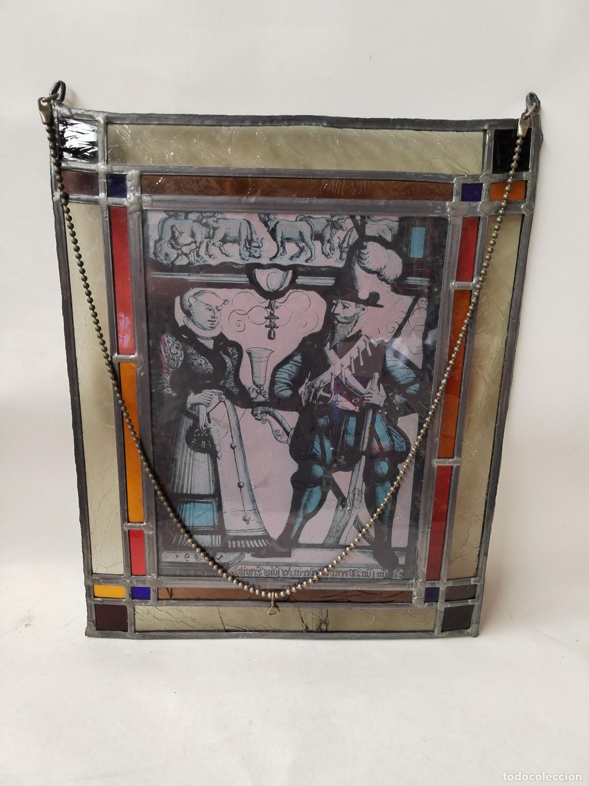 Otros objetos de arte: cuadro vidriera farmacia - Foto 6