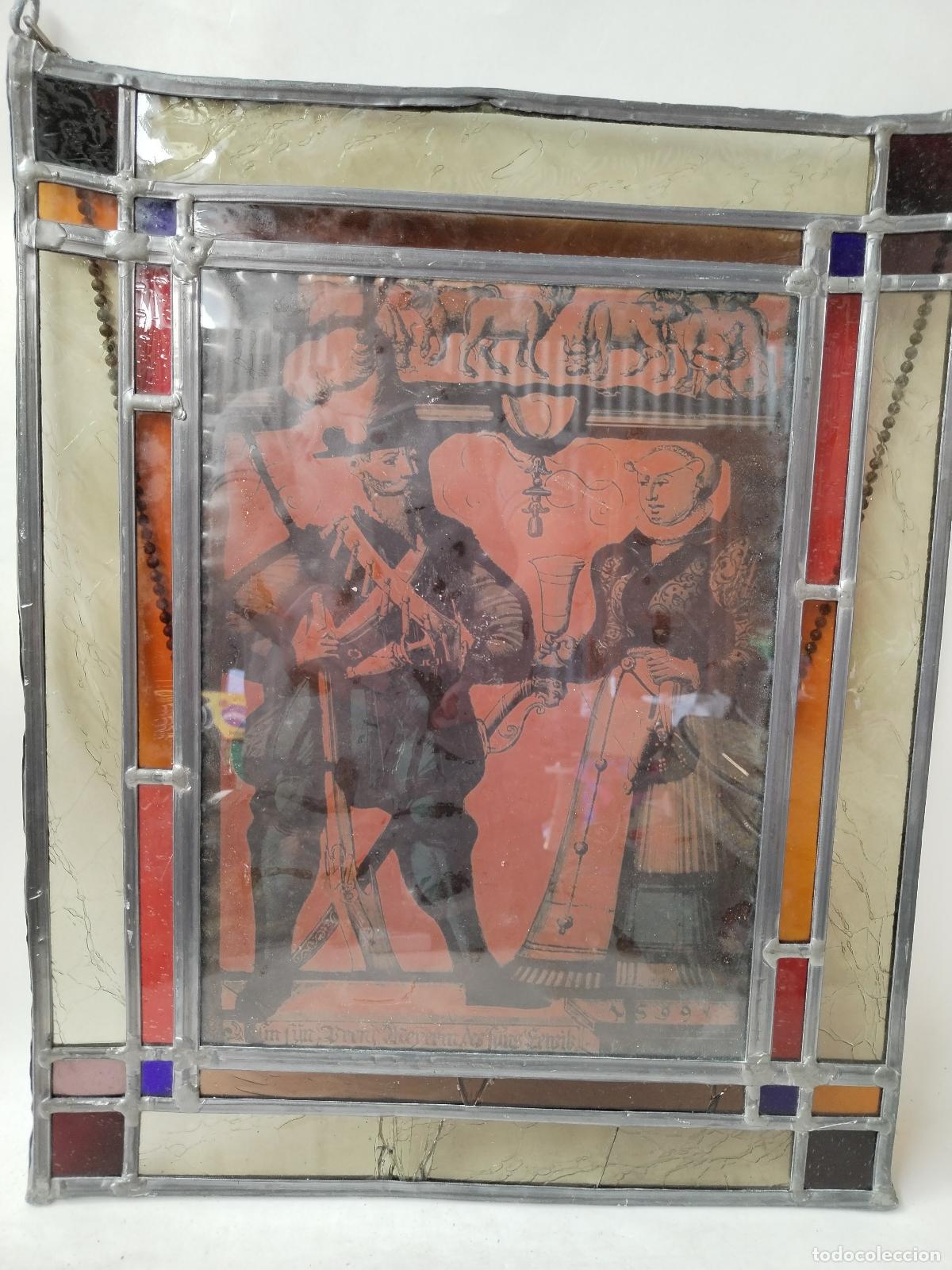Otros objetos de arte: cuadro vidriera farmacia - Foto 7