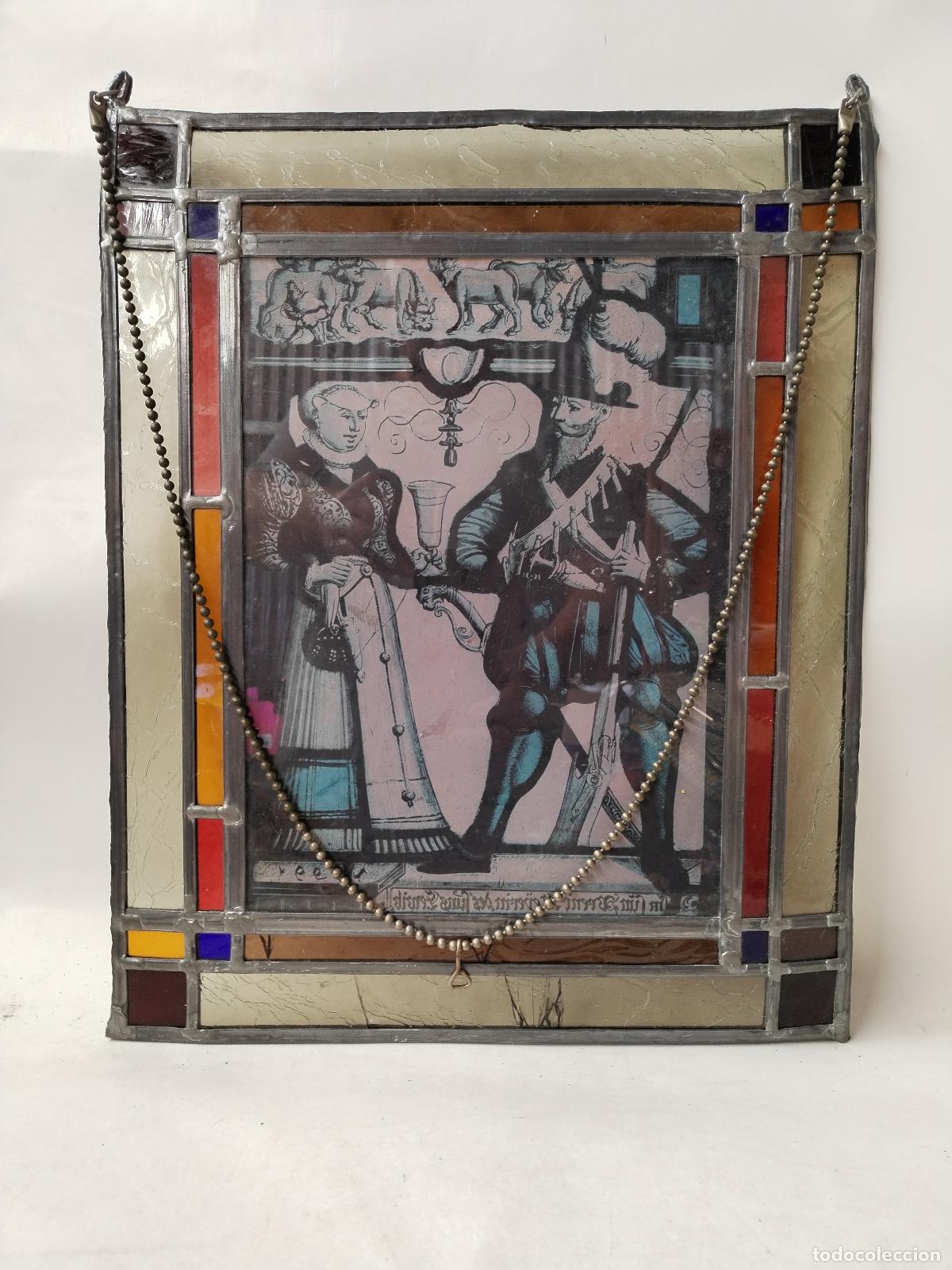Otros objetos de arte: cuadro vidriera farmacia - Foto 1