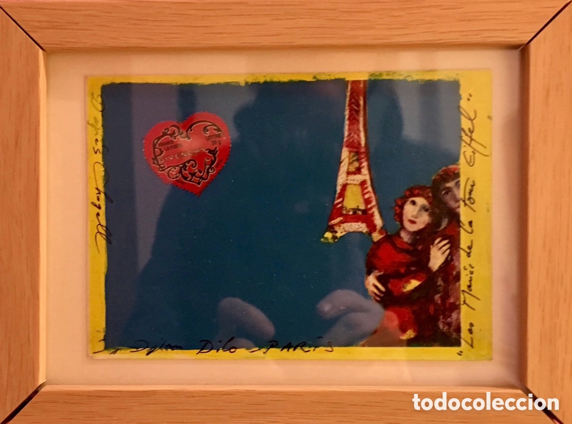 Otros objetos de arte: DILO. Postal Art&iacute;stica Pintada. Par&iacute;s. Francia. - Foto 1