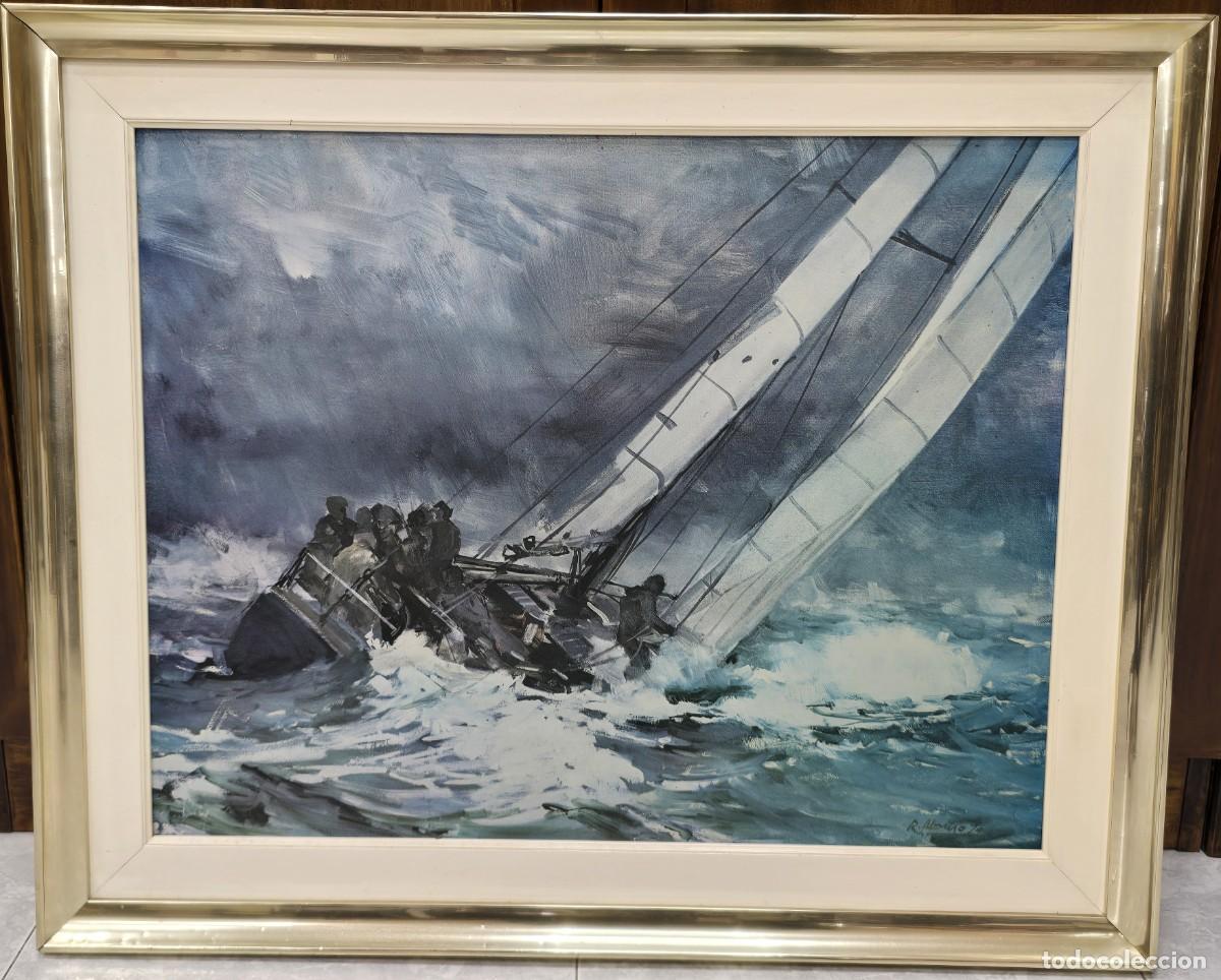 Otros objetos de arte: LAMINA IMPRESA DE LA OBRA DE RAFAEL ALONSO. - Foto 1
