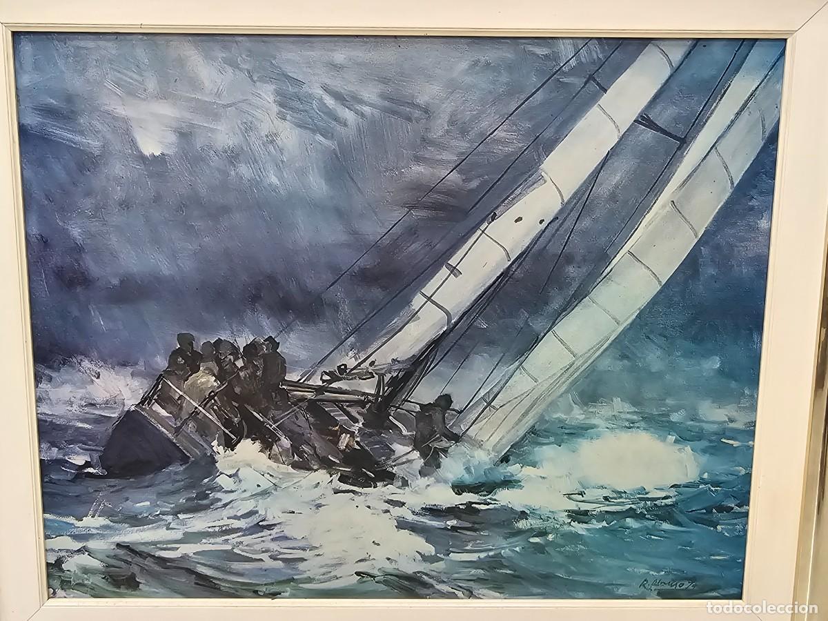 Otros objetos de arte: LAMINA IMPRESA DE LA OBRA DE RAFAEL ALONSO. - Foto 2