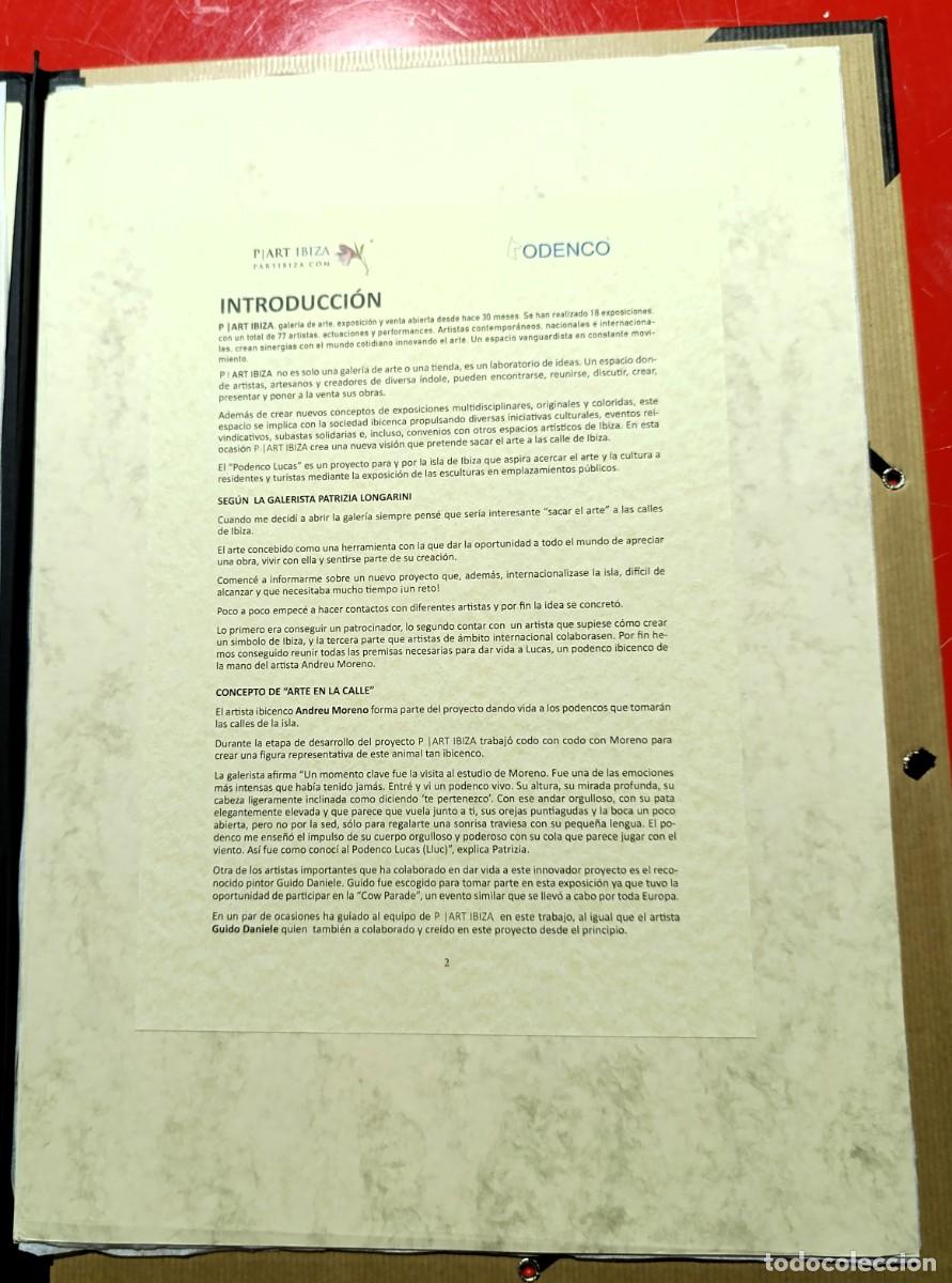 Otros objetos de arte: CARPETA DEL PROYECTO &ldquo;PODENCO&rdquo; DE ART IBIZA - Foto 3