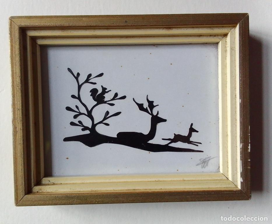 Otros objetos de arte: Cuadrito Knipwerk. Renos - Foto 1