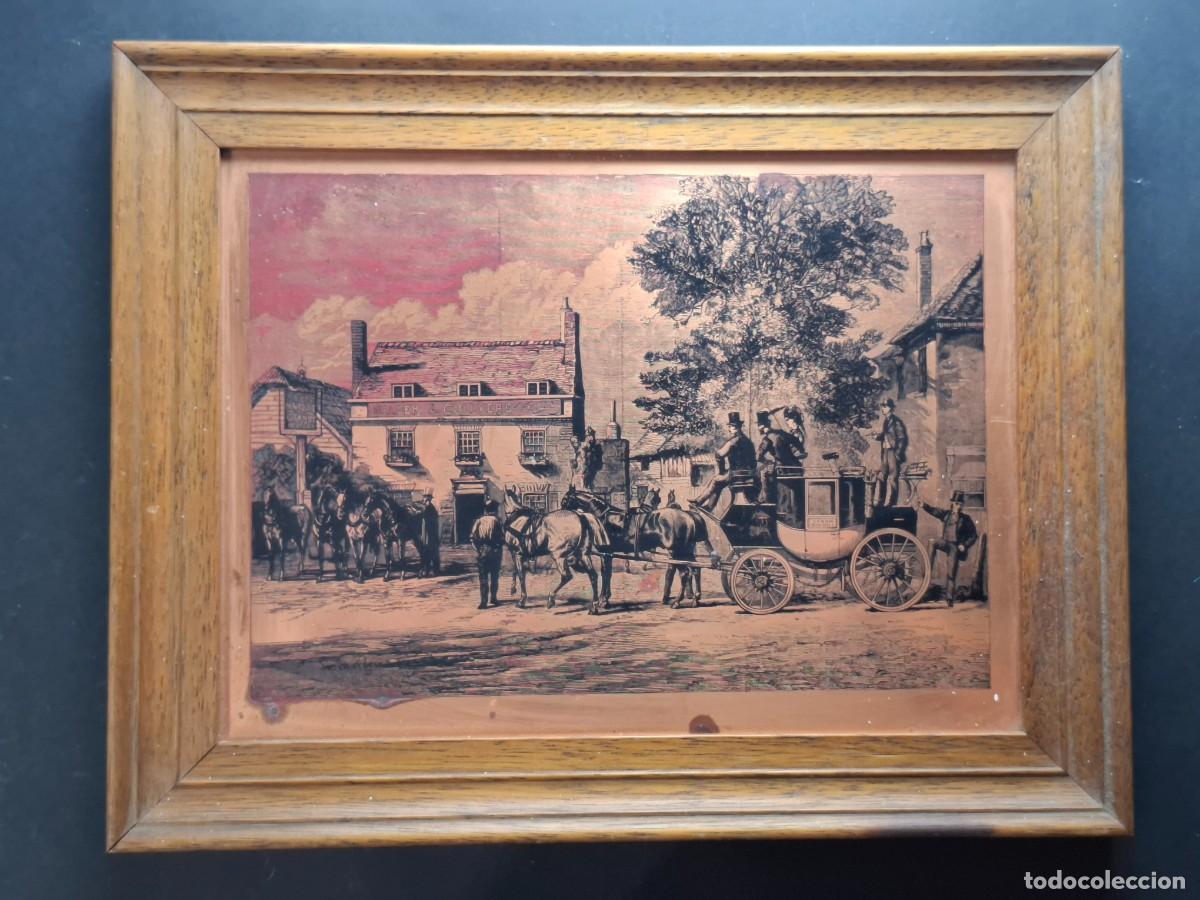 Otros objetos de arte: GRABADO COBRE ETCHMASTER ORIGINAL - DILIGENCIA - Foto 1