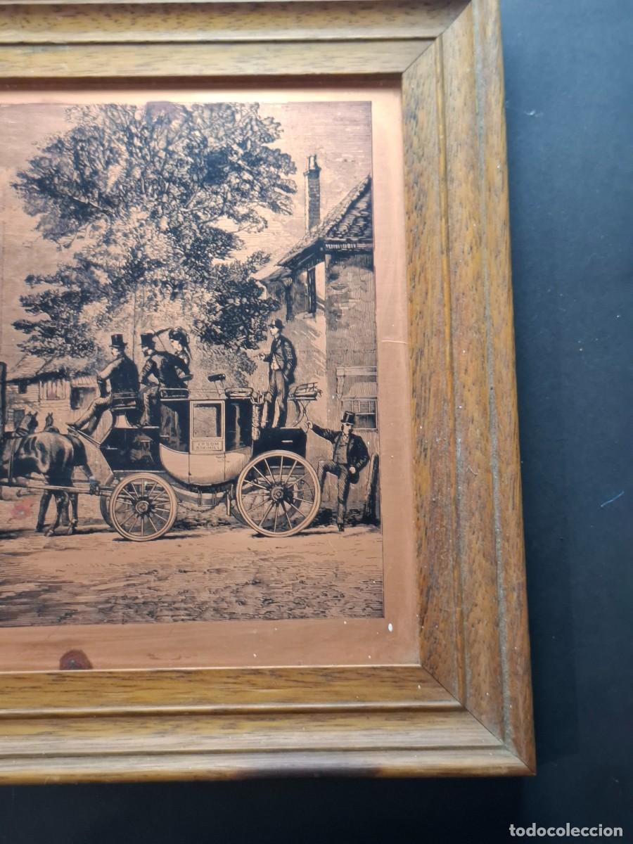Otros objetos de arte: GRABADO COBRE ETCHMASTER ORIGINAL - DILIGENCIA - Foto 4