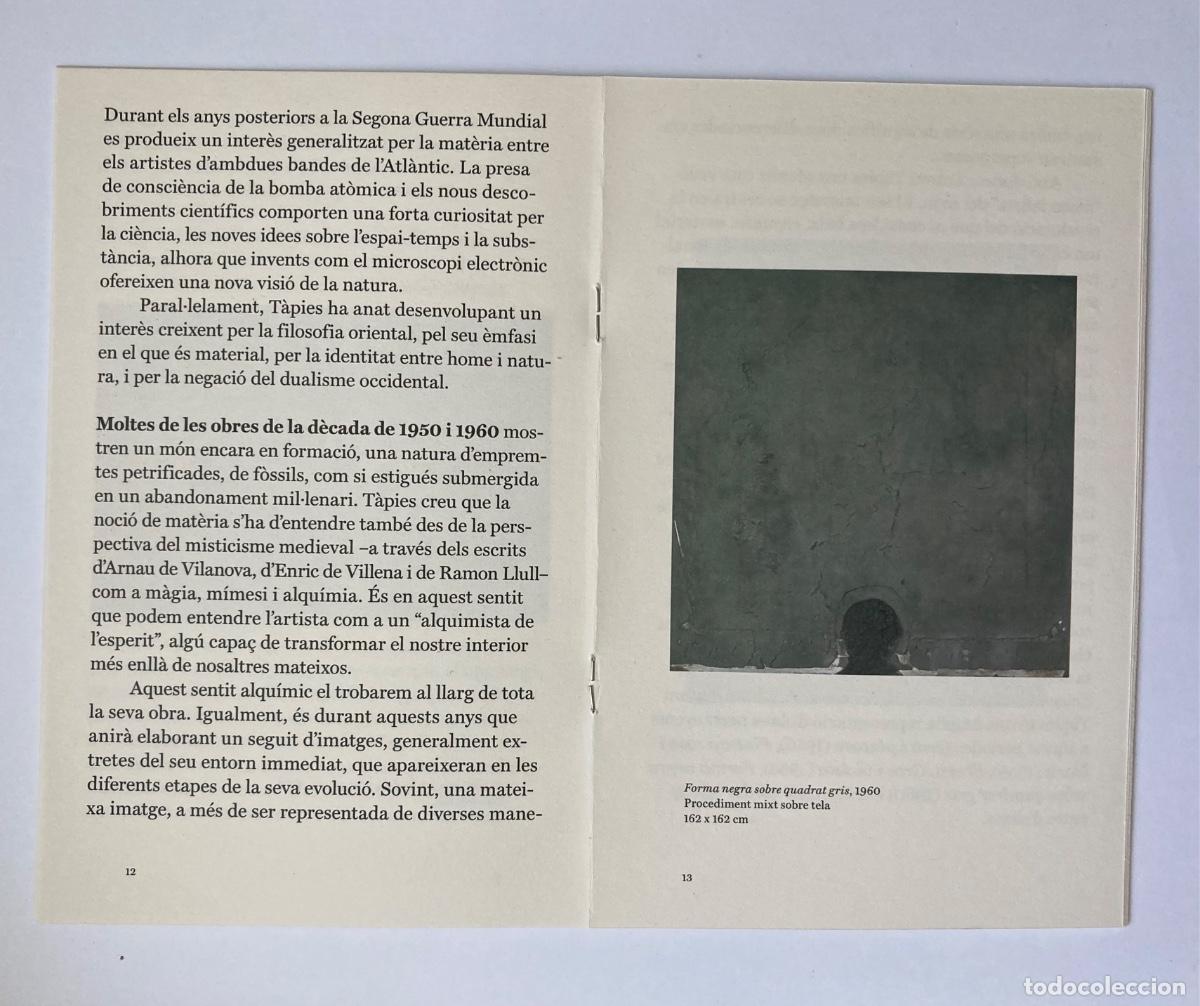 Otros objetos de arte: Fundaci&oacute; Antoni T&agrave;pies libreto en catal&aacute;n - Foto 3