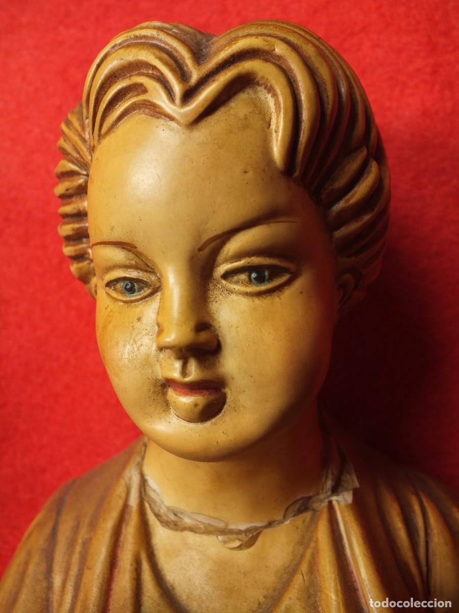 Otros objetos de arte: FIGURA ESTUCADA DE UN NI&Ntilde;O LEYENDO - Foto 7