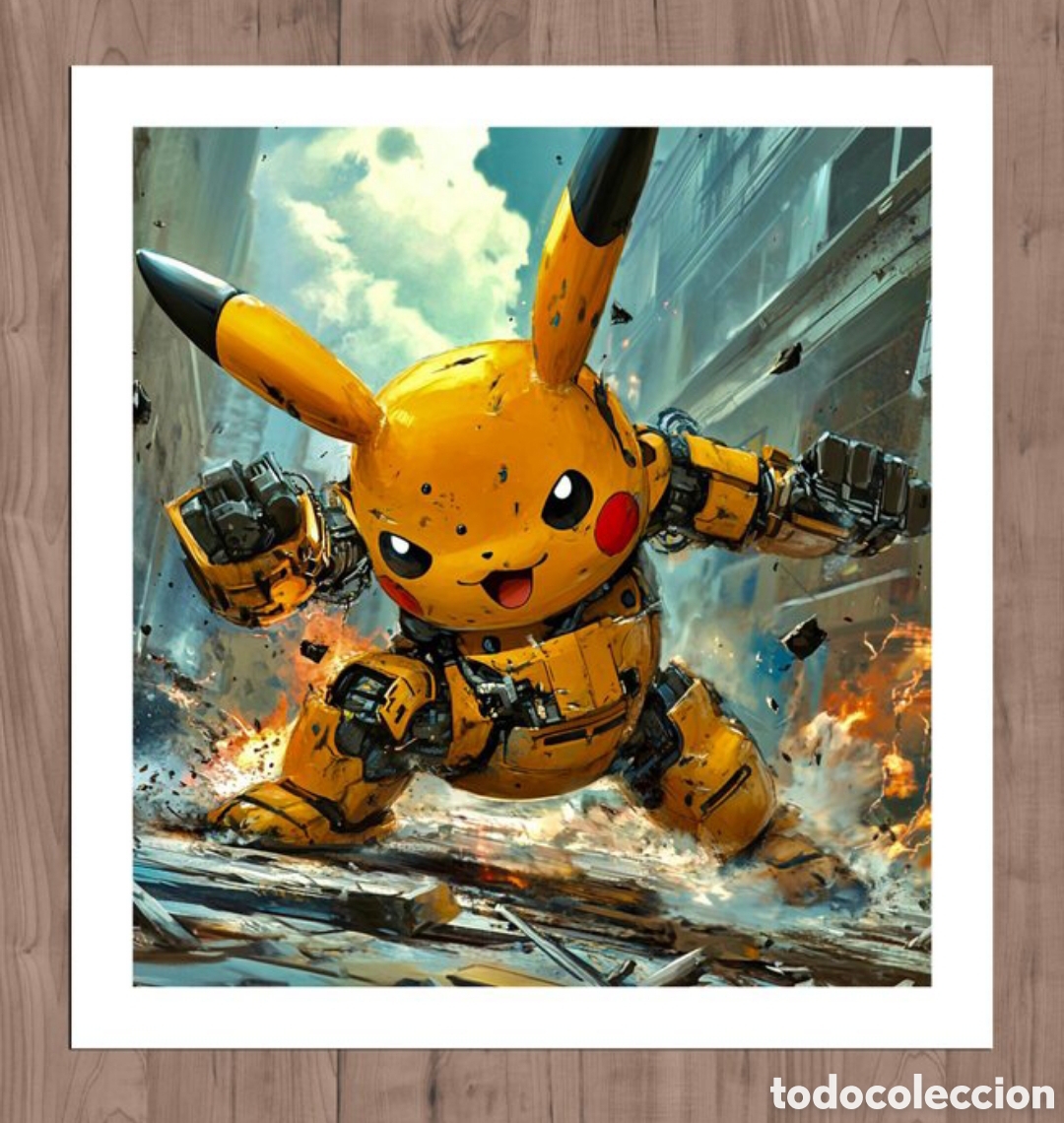 Otros objetos de arte: N 37 PIKACHU IMPRESI&Oacute;N GICLEE - Foto 2