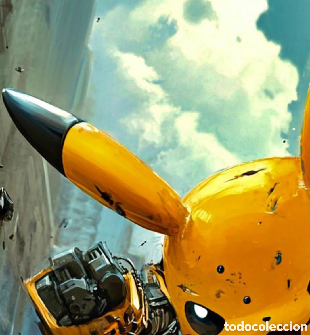 Otros objetos de arte: N 37 PIKACHU IMPRESI&Oacute;N GICLEE - Foto 5