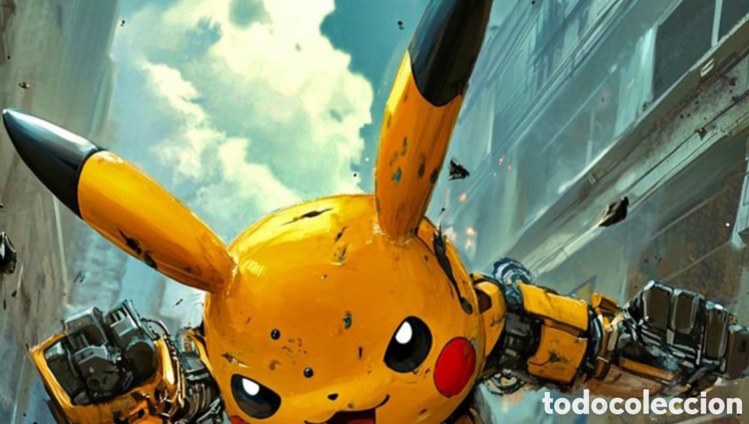 Otros objetos de arte: N 37 PIKACHU IMPRESI&Oacute;N GICLEE - Foto 7