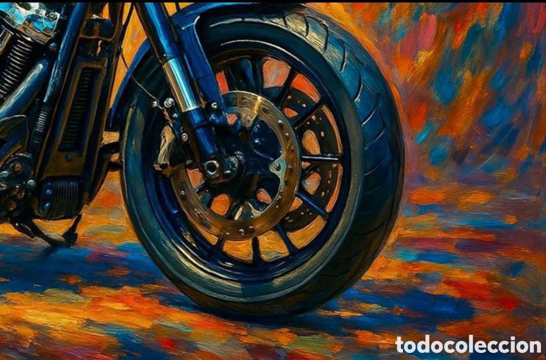 Otros objetos de arte: N 40 RETRATO DE HARLEY DAVIDSON - Foto 3