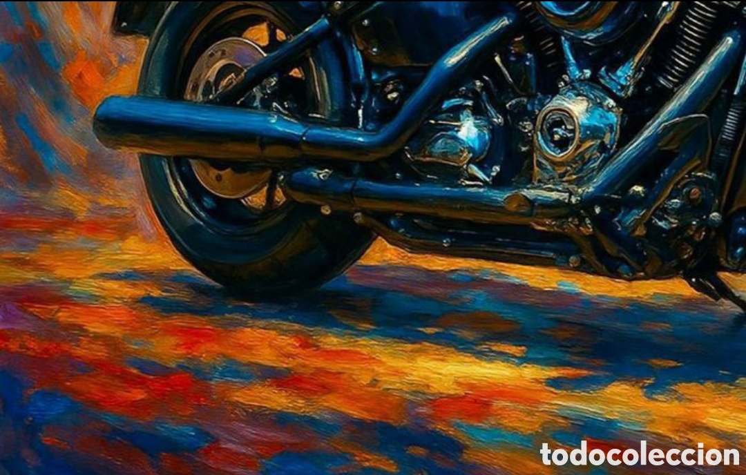 Otros objetos de arte: N 40 RETRATO DE HARLEY DAVIDSON - Foto 4