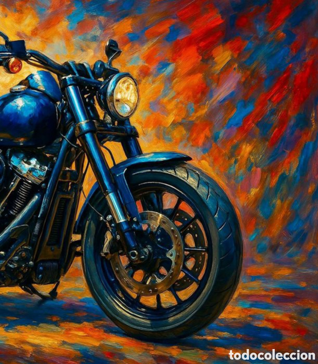 Otros objetos de arte: N 40 RETRATO DE HARLEY DAVIDSON - Foto 5