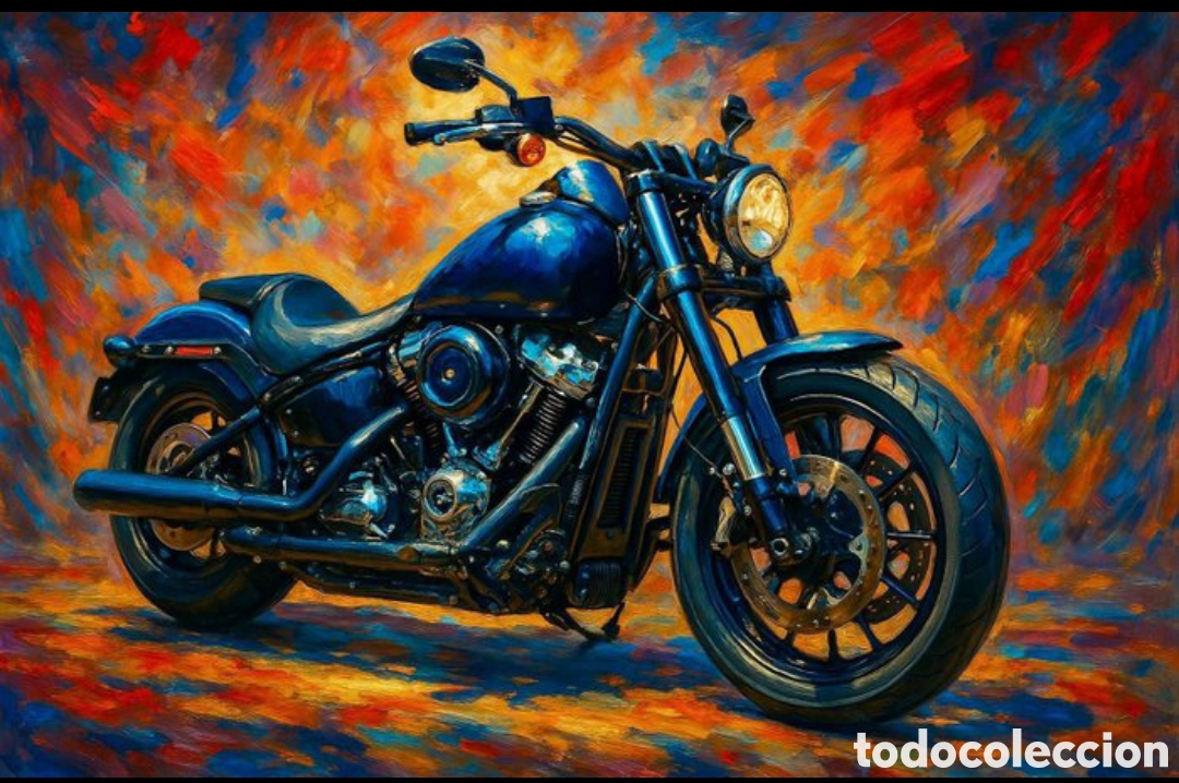 Otros objetos de arte: N 40 RETRATO DE HARLEY DAVIDSON - Foto 6