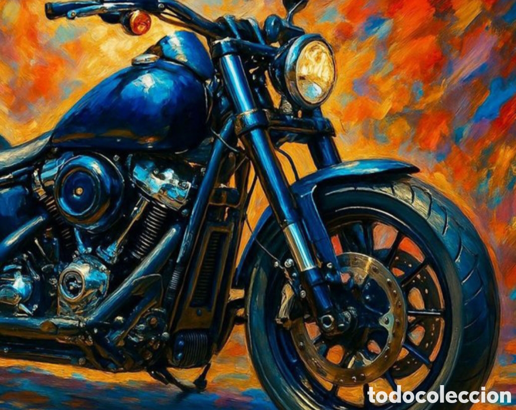 Otros objetos de arte: N 40 RETRATO DE HARLEY DAVIDSON - Foto 1