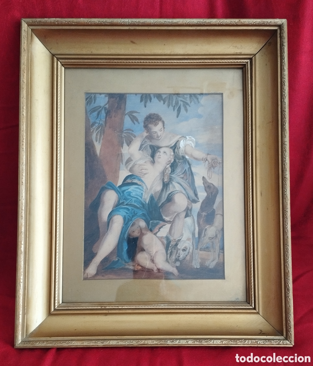 Otros objetos de arte: Serigraf&iacute;a &rdquo;Venus y Adonis&rdquo; - Foto 4