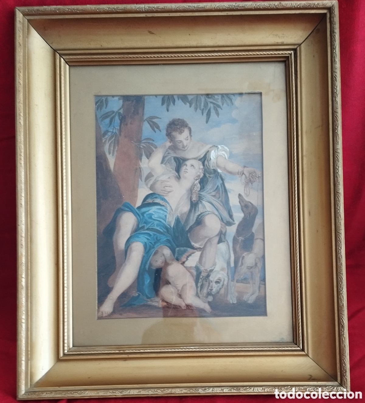 Otros objetos de arte: Serigraf&iacute;a &rdquo;Venus y Adonis&rdquo; - Foto 5