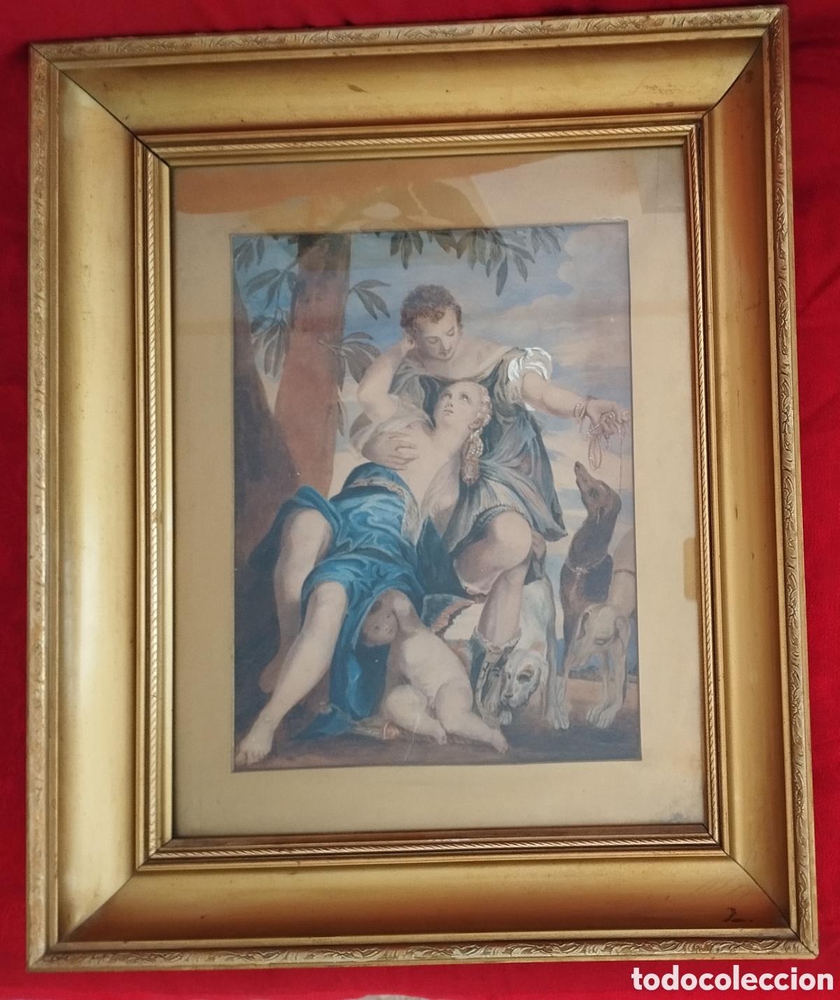 Otros objetos de arte: Serigraf&iacute;a &rdquo;Venus y Adonis&rdquo; - Foto 6