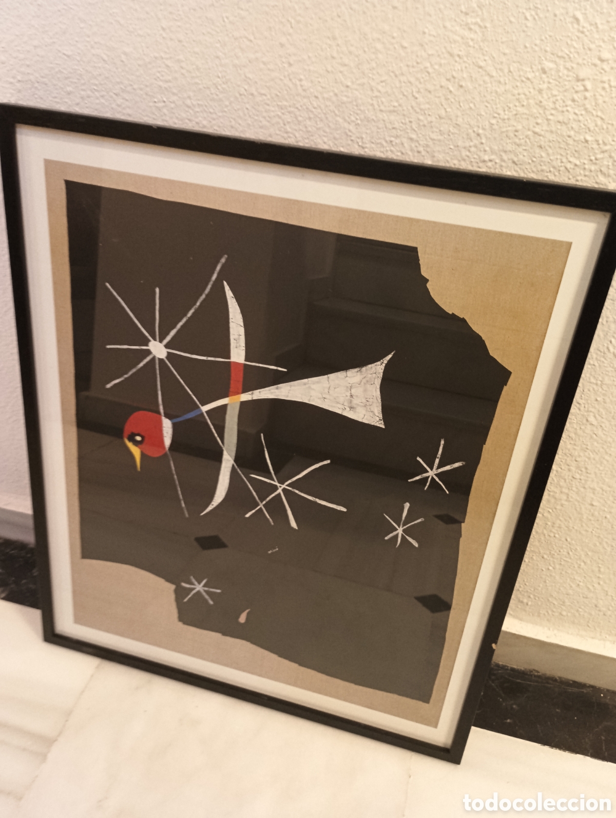 Otros objetos de arte: Imagen enmarcada Joan Mir&oacute;: p&aacute;jaro El loro - Foto 2