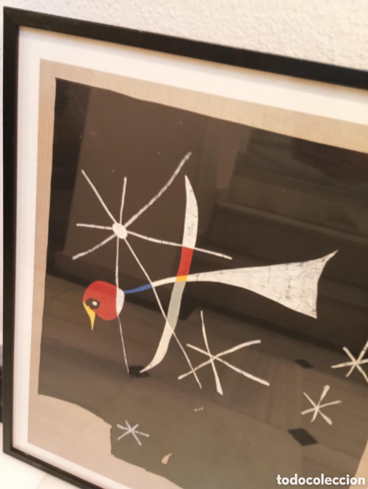 Otros objetos de arte: Imagen enmarcada Joan Mir&oacute;: p&aacute;jaro El loro - Foto 4