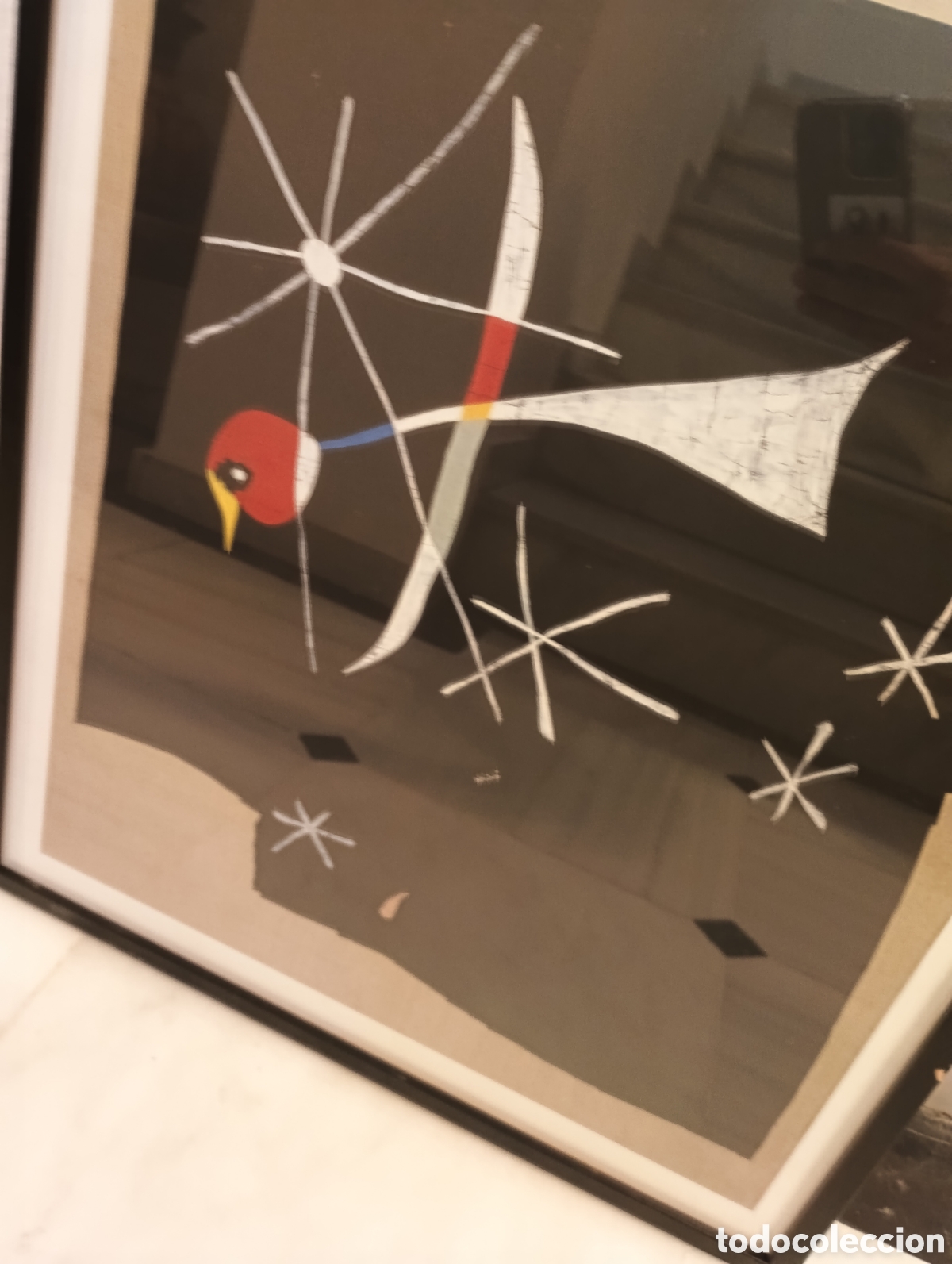 Otros objetos de arte: Imagen enmarcada Joan Mir&oacute;: p&aacute;jaro El loro - Foto 5