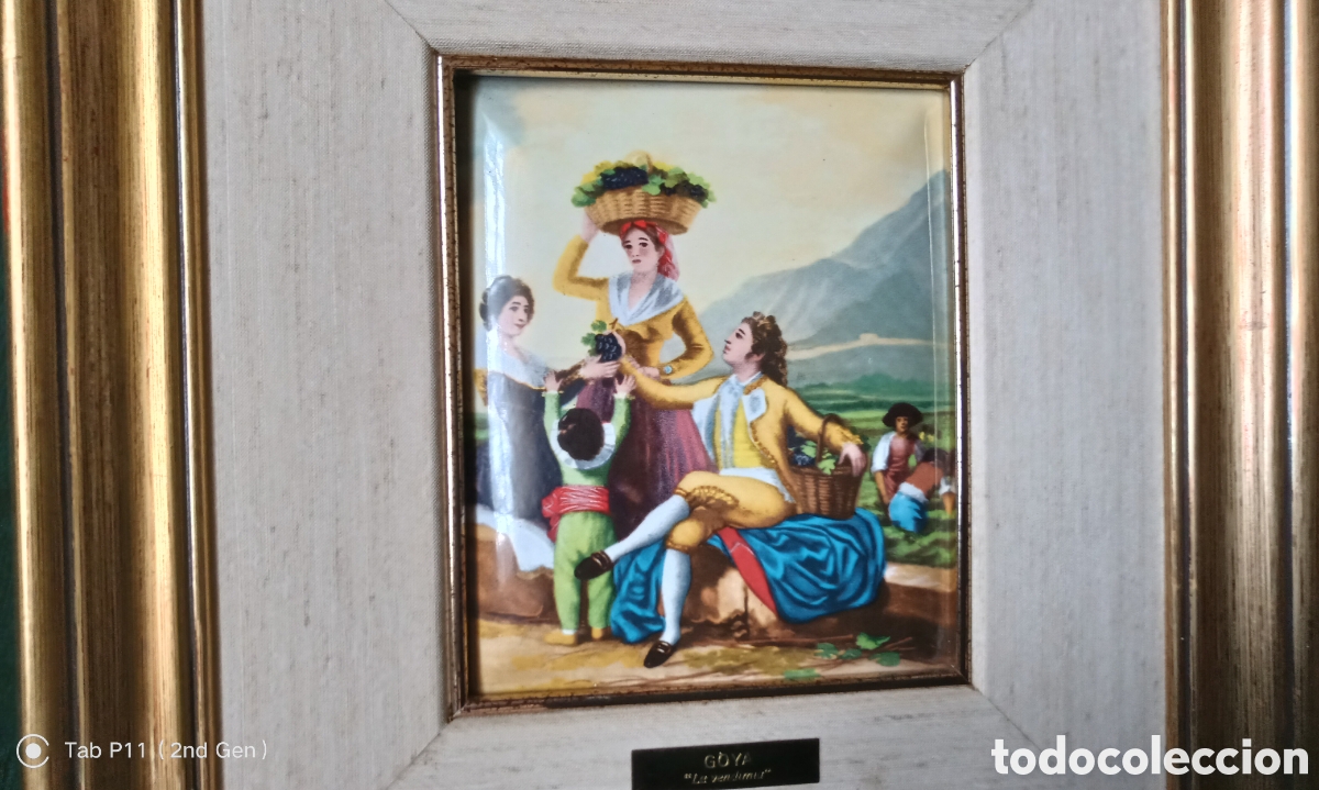 Otros objetos de arte: Esmalte cuadro de goya - Foto 2