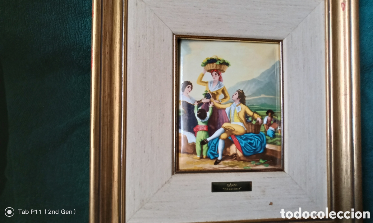 Otros objetos de arte: Esmalte cuadro de goya - Foto 1