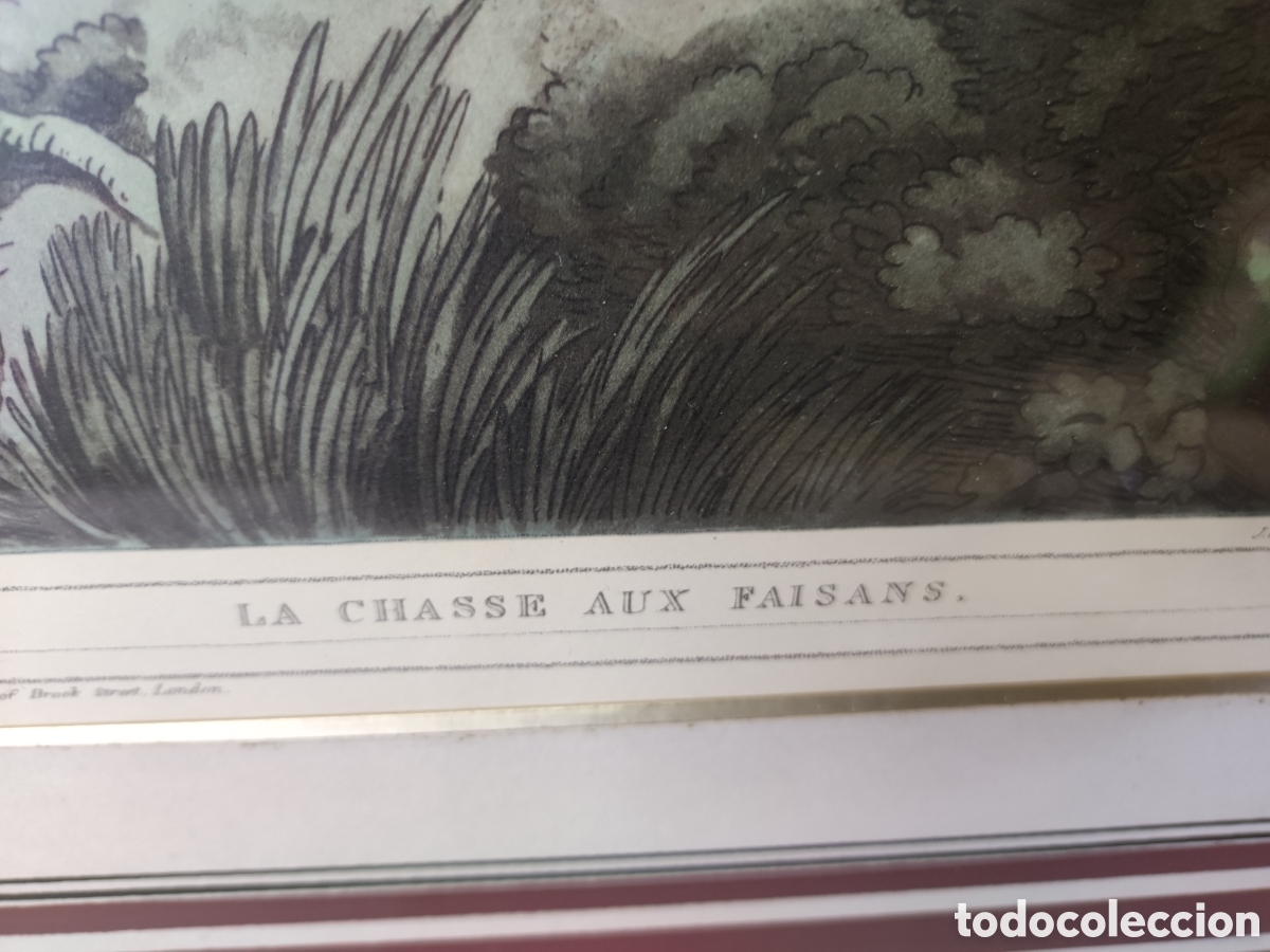 Otros objetos de arte: La caza del fais&aacute;n enmarcado - Foto 5
