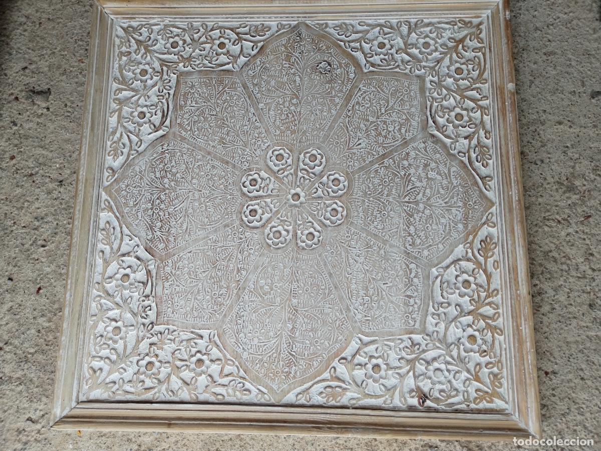 Otros objetos de arte: cuadro geometrico panel de madera tallada - Foto 3