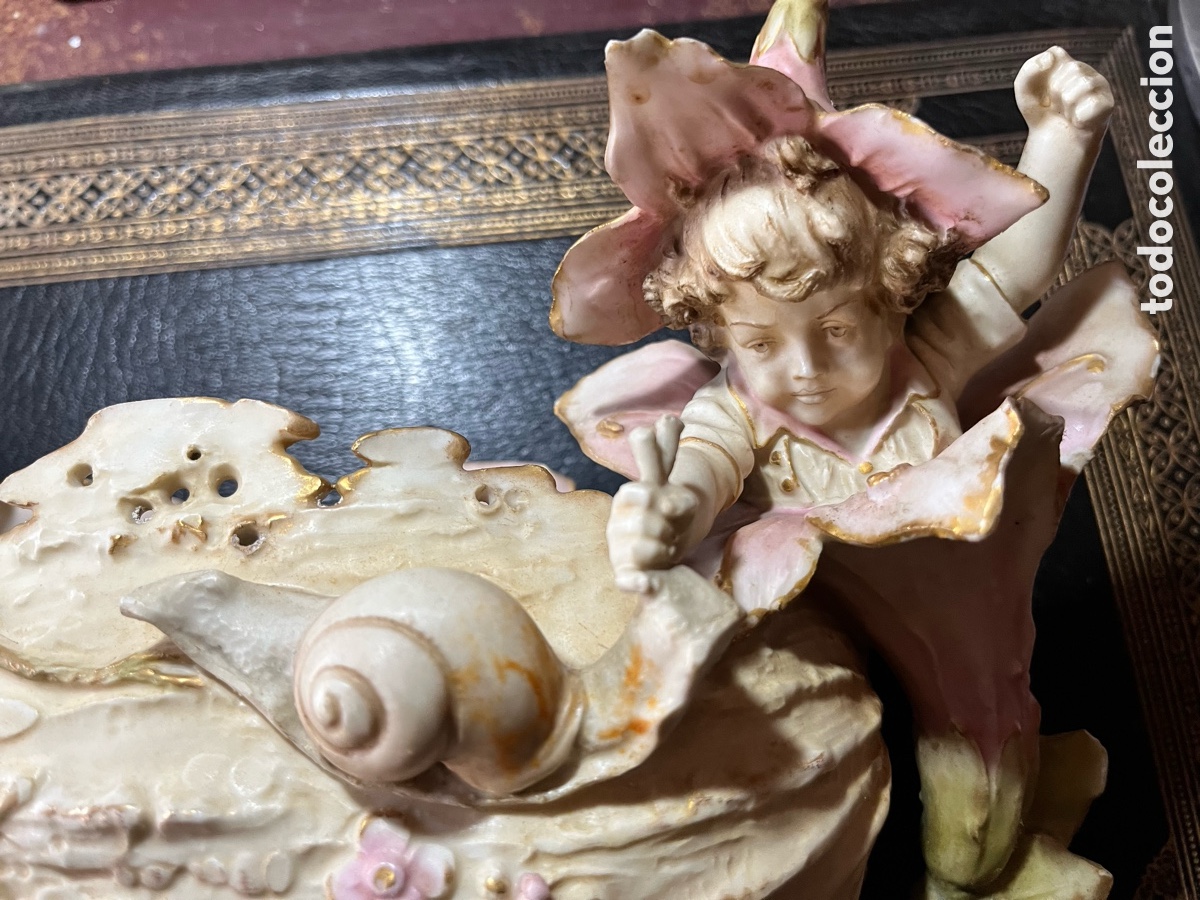 Otros objetos de arte: Magn&iacute;fica porcelana Turn Wein - Foto 2