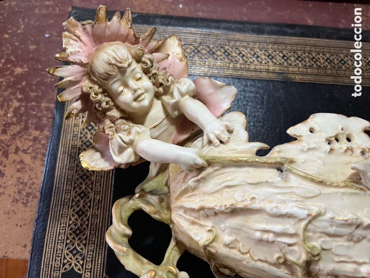 Otros objetos de arte: Magn&iacute;fica porcelana Turn Wein - Foto 3
