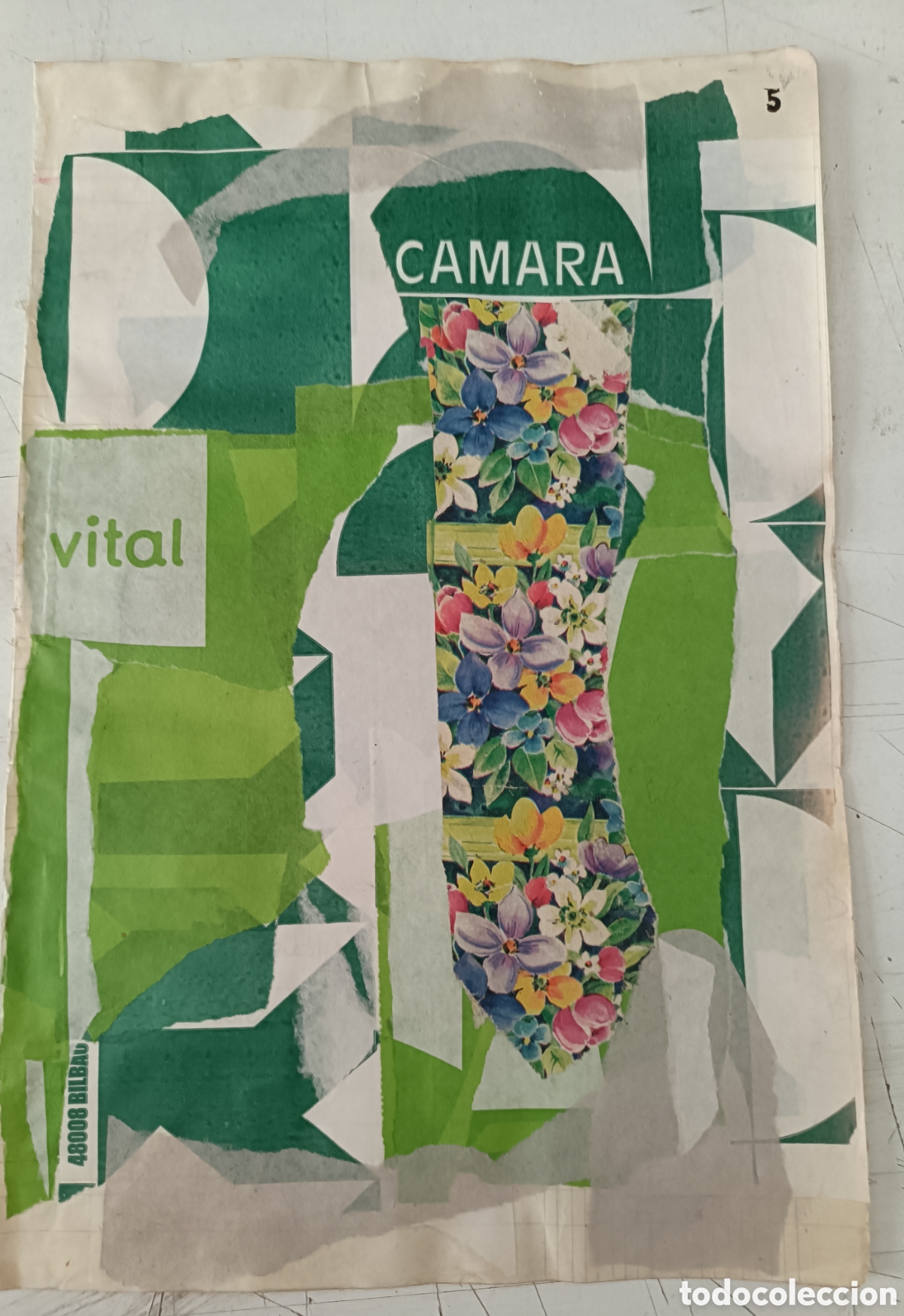 Otros objetos de arte: Collage sobre papel de libro de cuentas - Foto 1