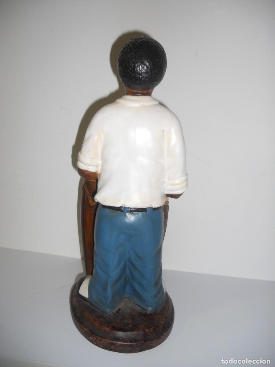 Otros objetos de arte: ANTIGUO NEGRO TOCANDO EL TAMBOR ( DE BARRO COCIDO ) - Foto 3
