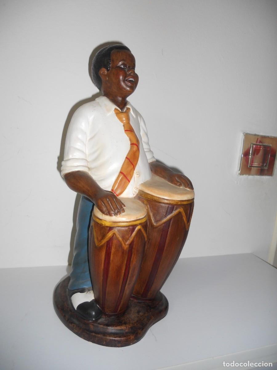 Otros objetos de arte: ANTIGUO NEGRO TOCANDO EL TAMBOR ( DE BARRO COCIDO ) - Foto 8