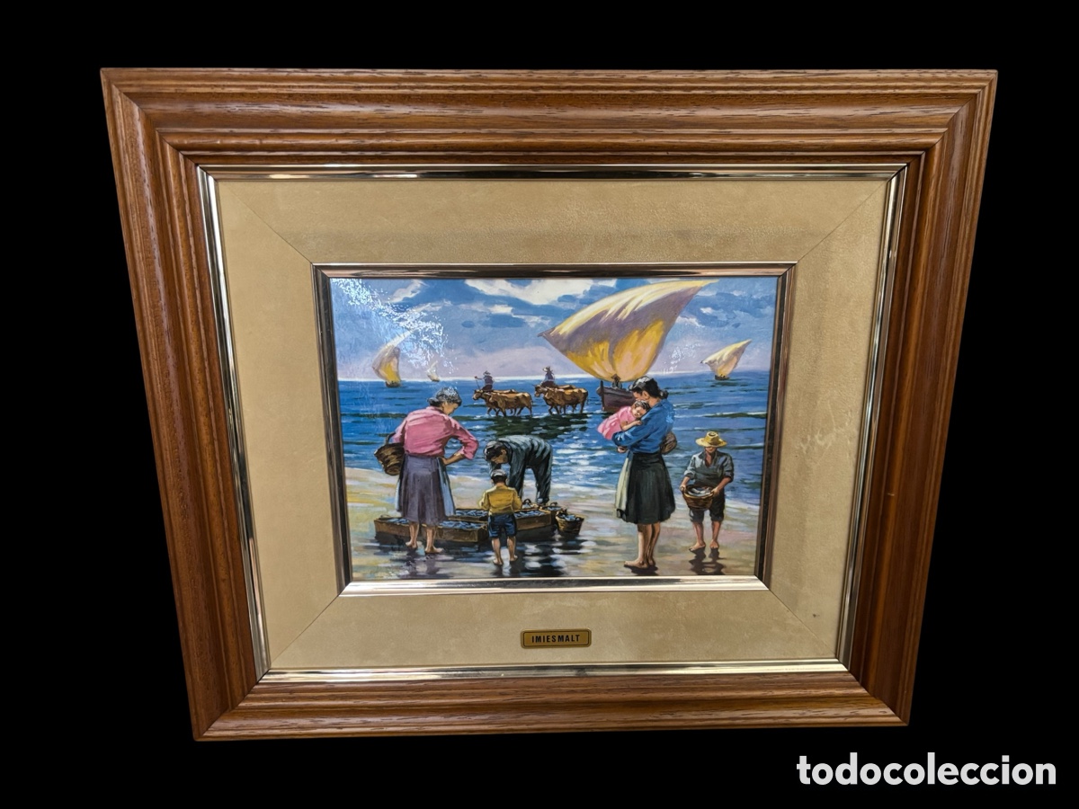 Otros objetos de arte: Bonito esmalte en marcado. Tema marinero. - Foto 4