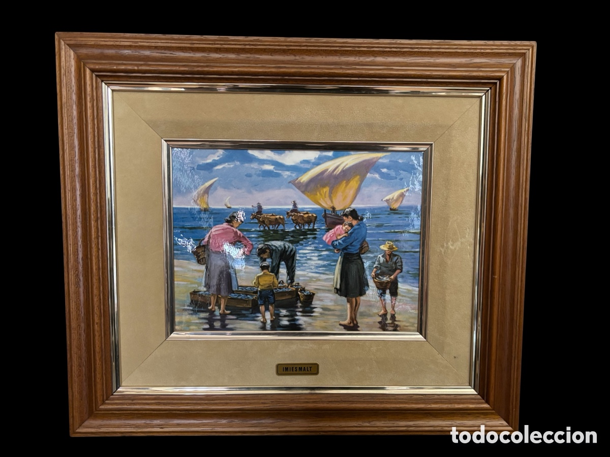 Otros objetos de arte: Bonito esmalte en marcado. Tema marinero. - Foto 1