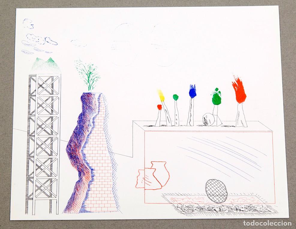 Otros objetos de arte: DAVID HOCKNEY - THE BLUE GUITAR - 1977 - Foto 1