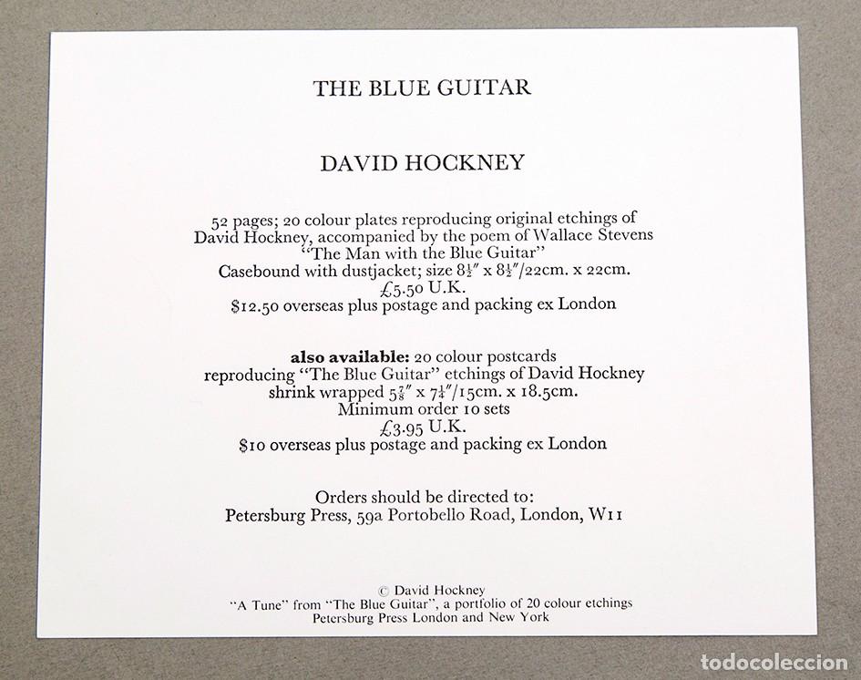Otros objetos de arte: DAVID HOCKNEY - THE BLUE GUITAR - 1977 - Foto 3