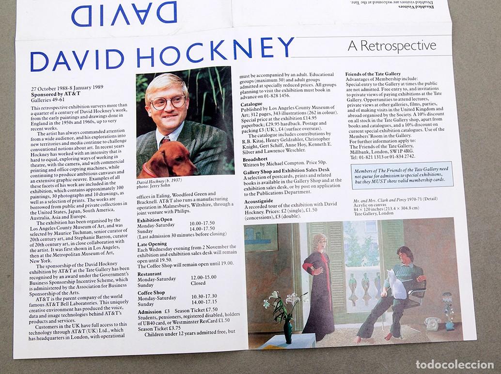 Otros objetos de arte: DAVID HOCKNEY - A RETROSPECTIVE - 1989 - TATE GALLERY - Foto 4