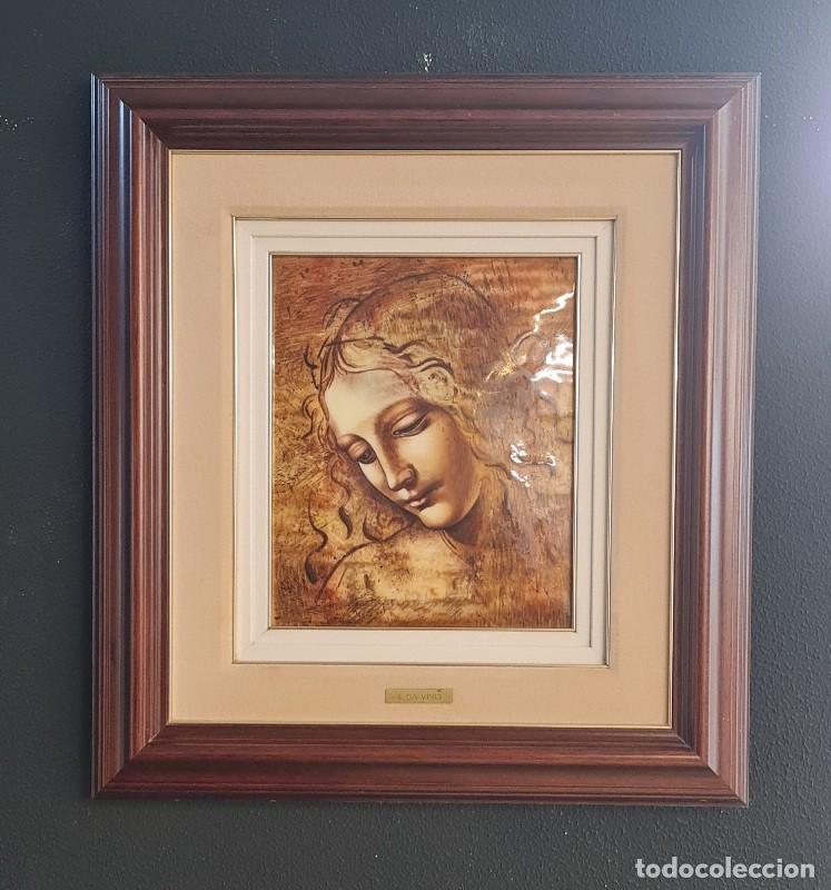 Otros objetos de arte: Cuadro esmalte Leonardo da Vinci - Foto 1