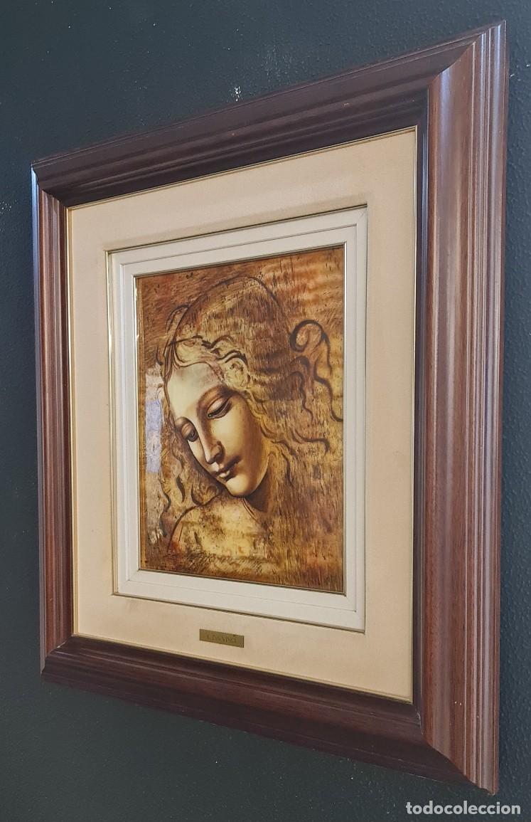 Otros objetos de arte: Cuadro esmalte Leonardo da Vinci - Foto 3
