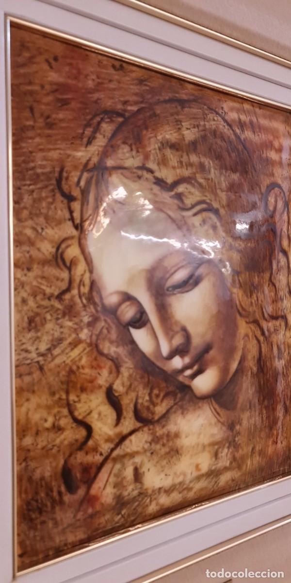 Otros objetos de arte: Cuadro esmalte Leonardo da Vinci - Foto 5