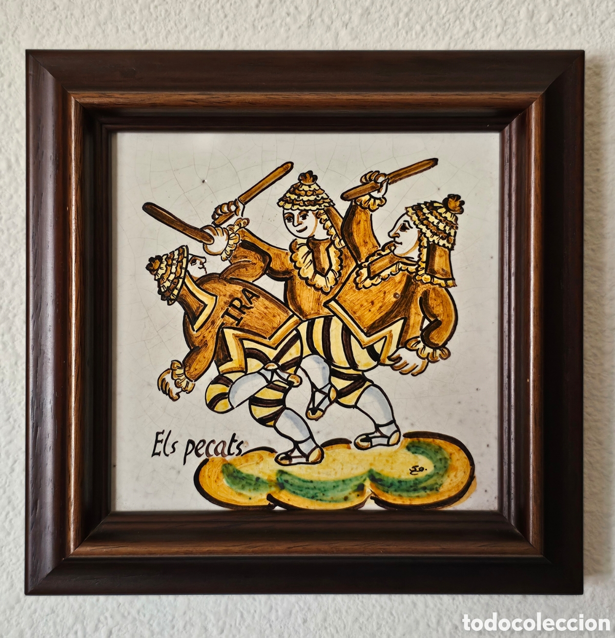 Otros objetos de arte: Azulejo sobre el Corpus Christi de Valencia - Foto 1